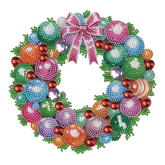 Christmas Wreath - Special Shaped Drill Diamond Painting 30*30CM