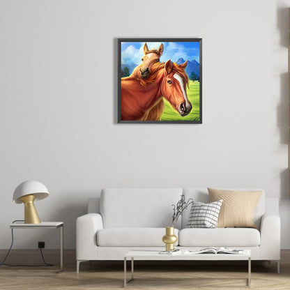 Horse - Full Round Drill Diamond Painting 30*30CM