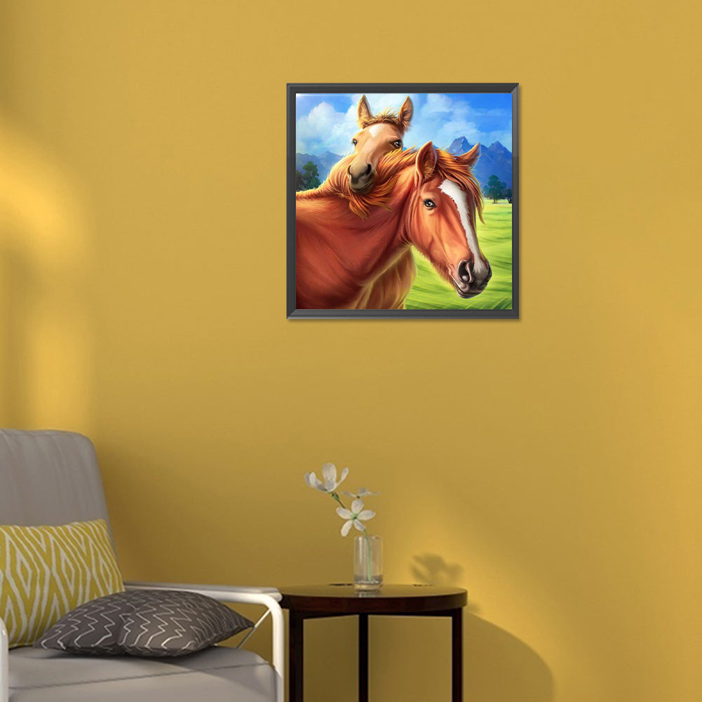 Horse - Full Round Drill Diamond Painting 30*30CM