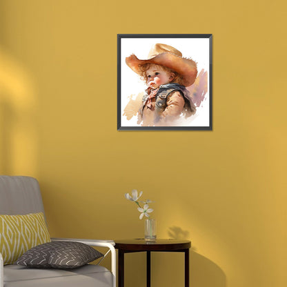 Cowboy Kid - Full Round Drill Diamond Painting 30*30CM