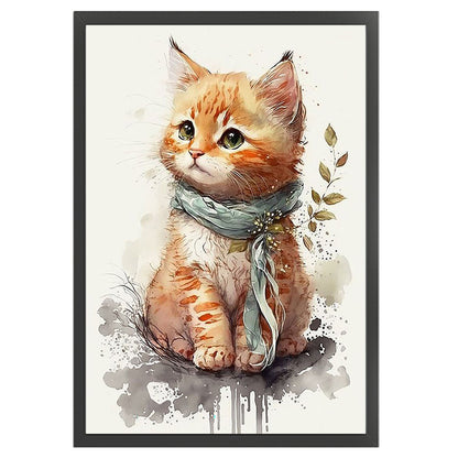 Cute Kitten - 11CT Stamped Cross Stitch 35*55CM