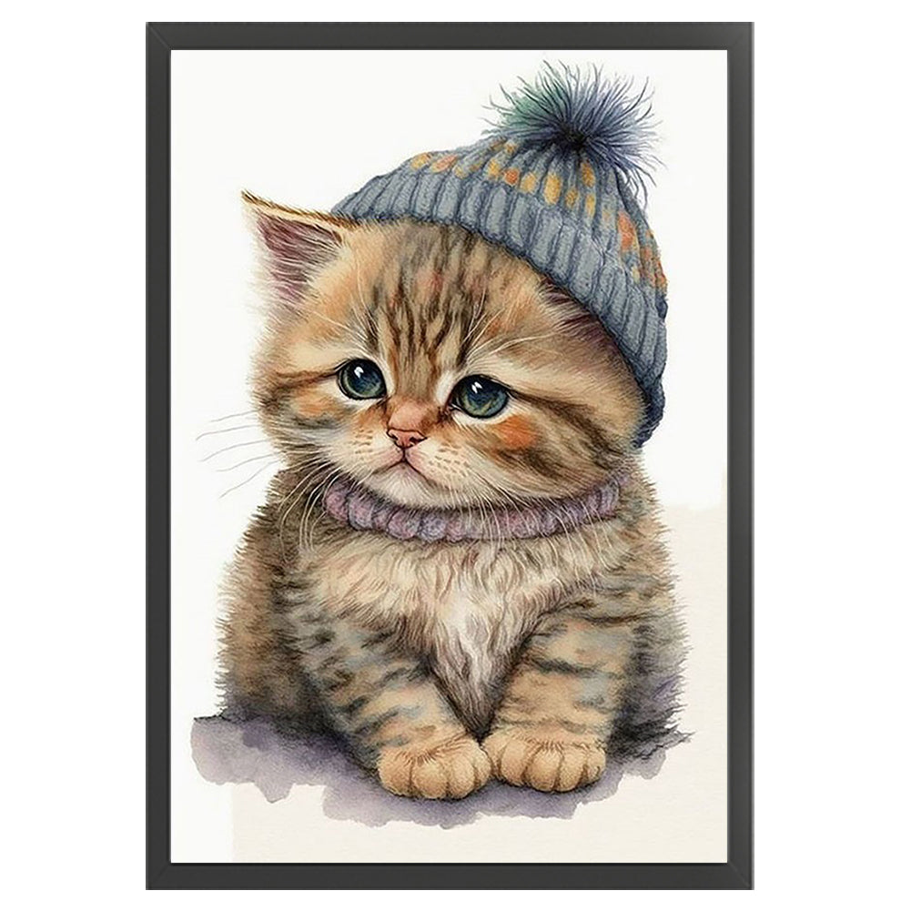 Cute Kitten - 11CT Stamped Cross Stitch 35*55CM