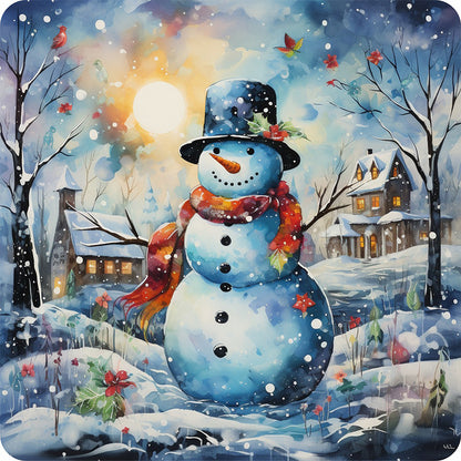 Winter Snowman - Full Round Drill Diamond Painting 40*40CM