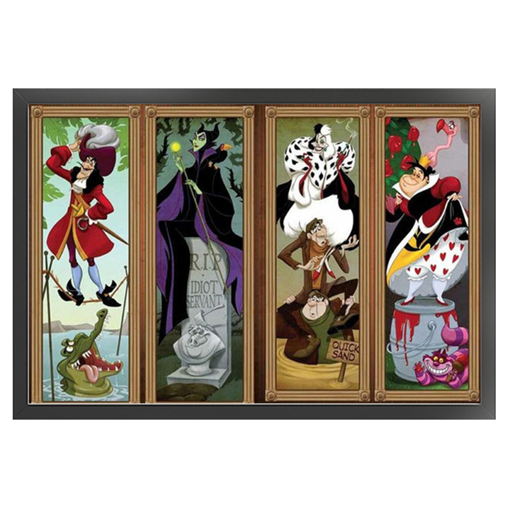 Disney Villains - 11CT Stamped Cross Stitch 90*60CM