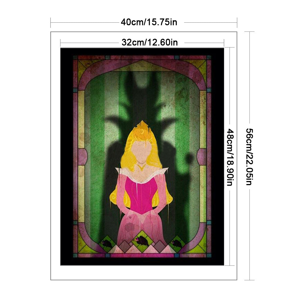 Silhouette-Disney Villains And Princesses - 11CT Stamped Cross Stitch 40*56CM