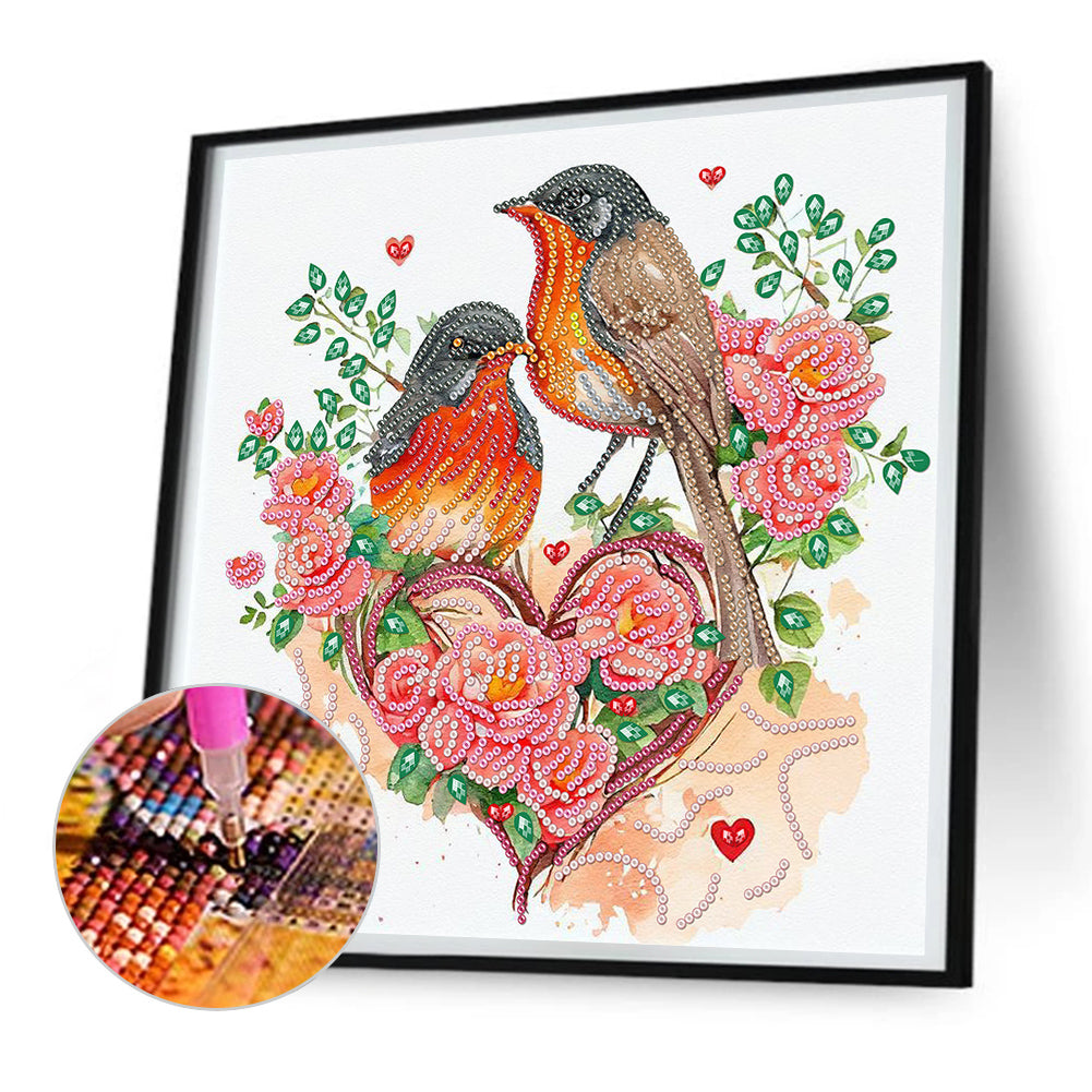 Sparrow - Special Shaped Drill Diamond Painting  30*30CM