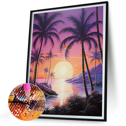 Coconut Beach - Full AB Square Drill Diamond Painting 30*40CM