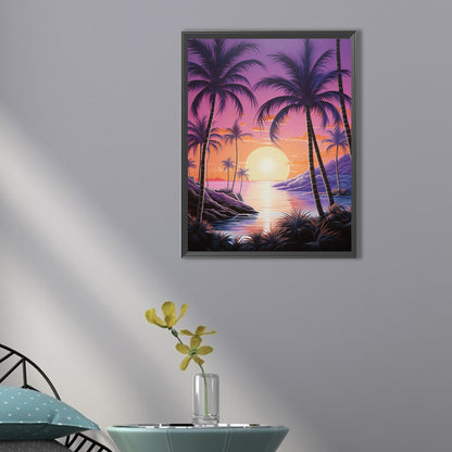 Coconut Beach - Full AB Square Drill Diamond Painting 30*40CM