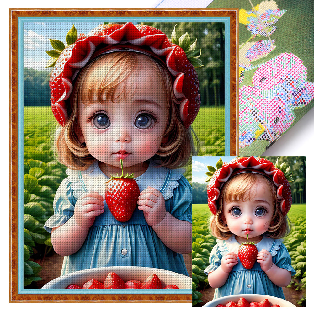 Girl - 11CT Stamped Cross Stitch 40*56CM