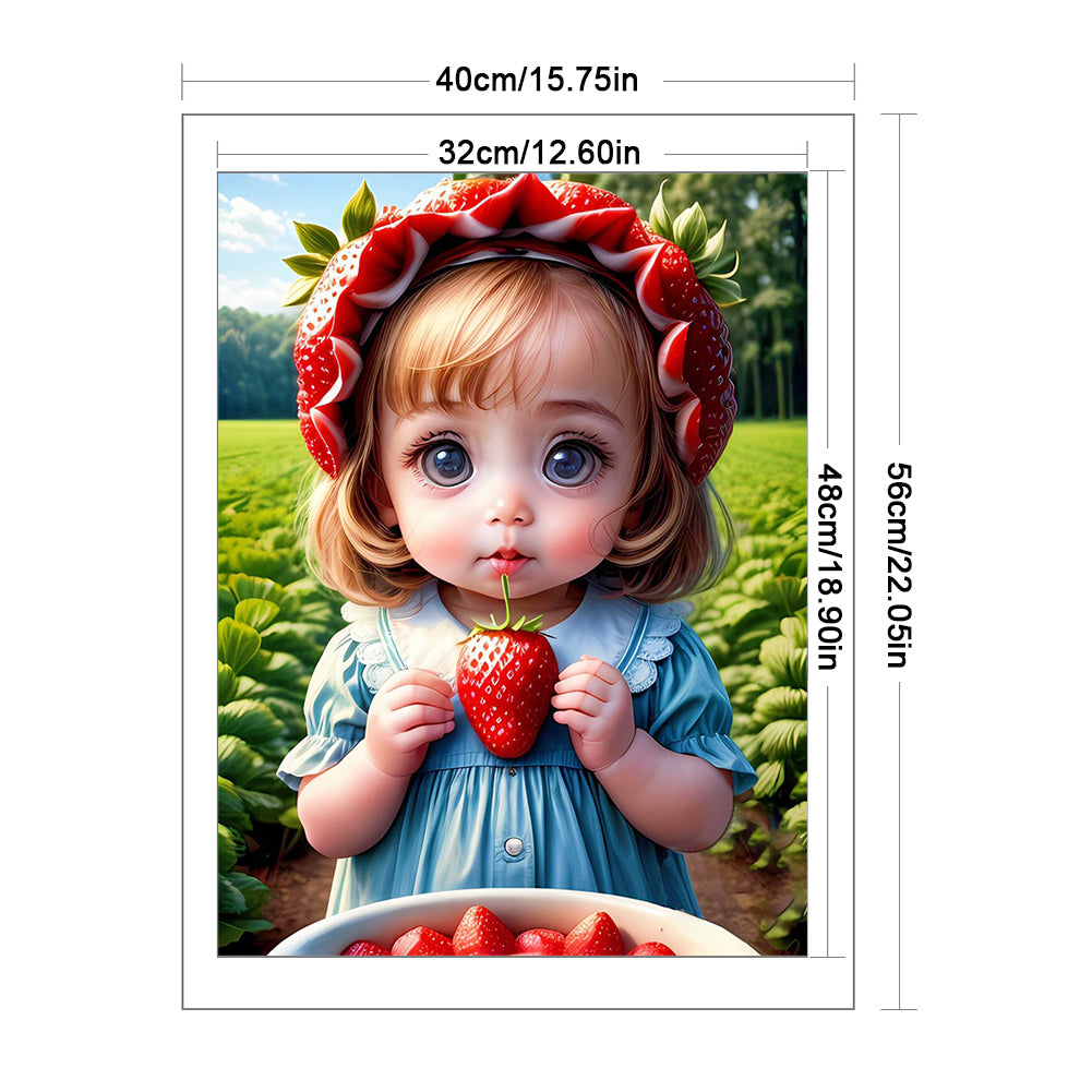 Girl - 11CT Stamped Cross Stitch 40*56CM