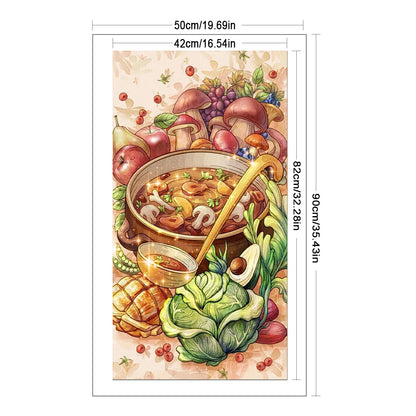 Delicious Ingredients - 11CT Stamped Cross Stitch 50*90CM