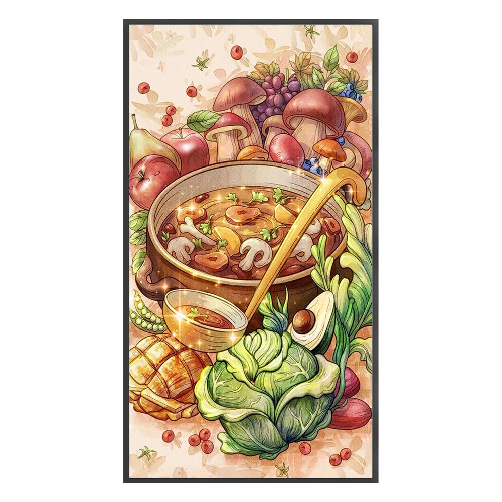 Delicious Ingredients - 11CT Stamped Cross Stitch 50*90CM