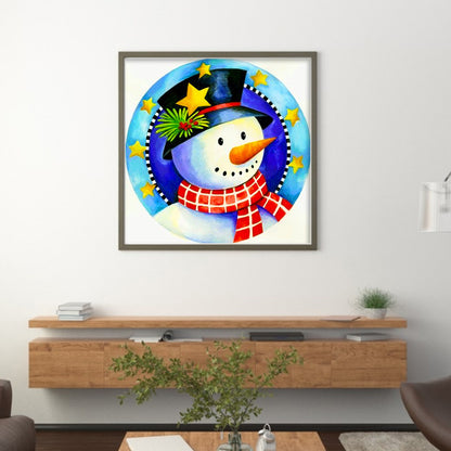 Christmas Snowman - 11CT Stamped Cross Stitch 40*40CM