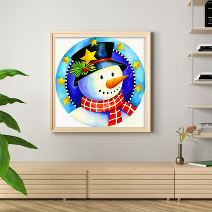 Christmas Snowman - 11CT Stamped Cross Stitch 40*40CM