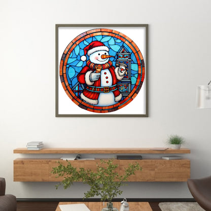 Christmas Snowman - 11CT Stamped Cross Stitch 40*40CM