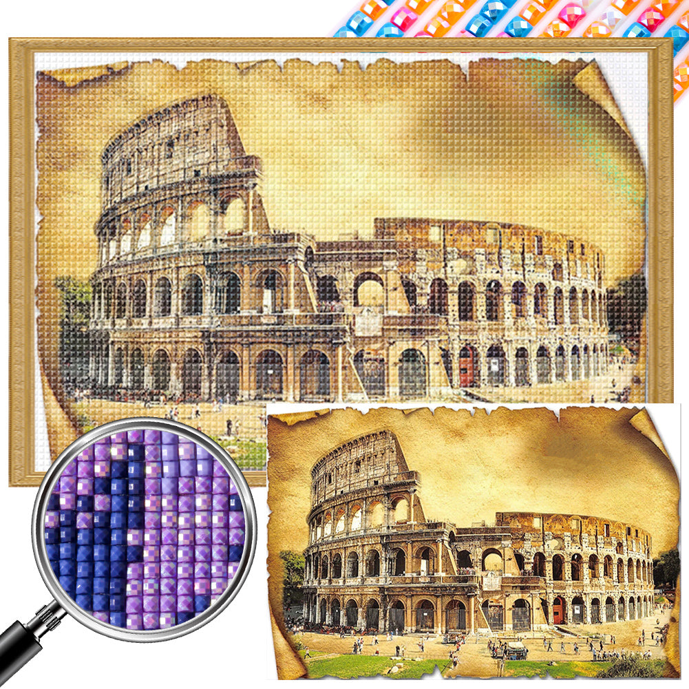Colosseum - Full AB Square Drill Diamond Painting 60*40CM