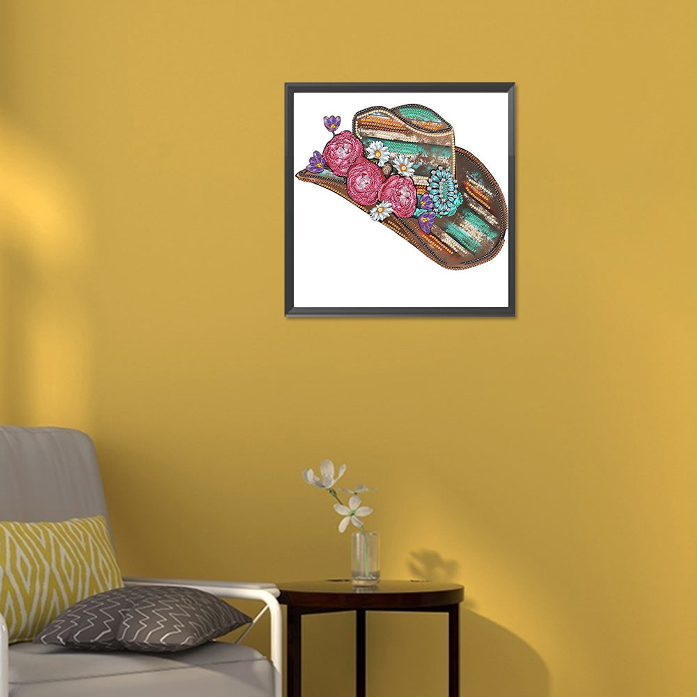 Hat - Special Shaped Drill Diamond Painting  30*30CM