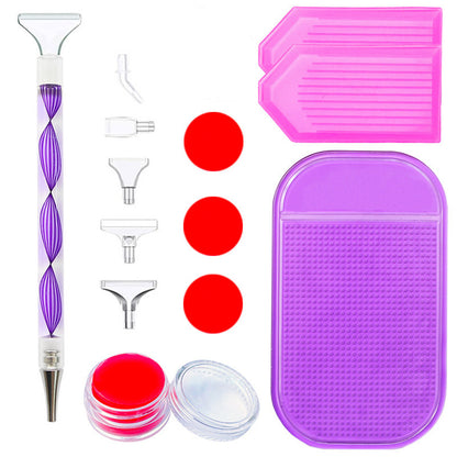 Diamond Painting Tools Kit Art Accessories Tools Glue Clay Detachable Drill Tips