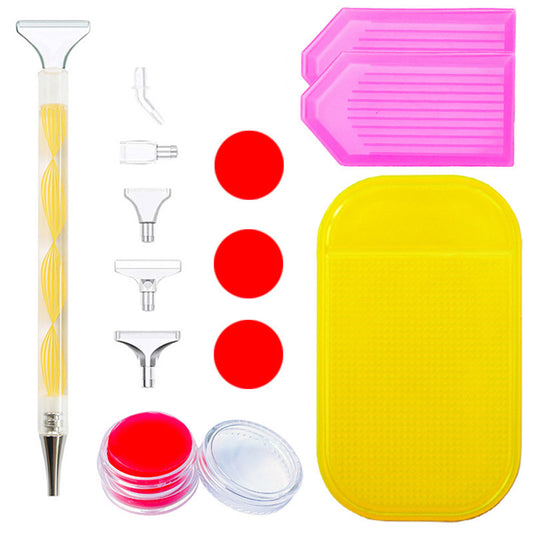 Diamond Painting Tools Kit Art Accessories Tools Glue Clay Detachable Drill Tips