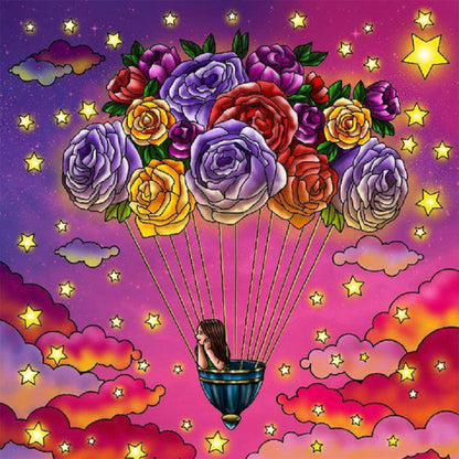 Romantic Rose - Full Round Drill Diamond Painting 30*30CM