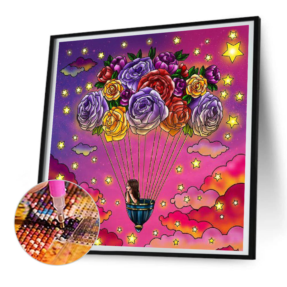 Romantic Rose - Full Round Drill Diamond Painting 30*30CM