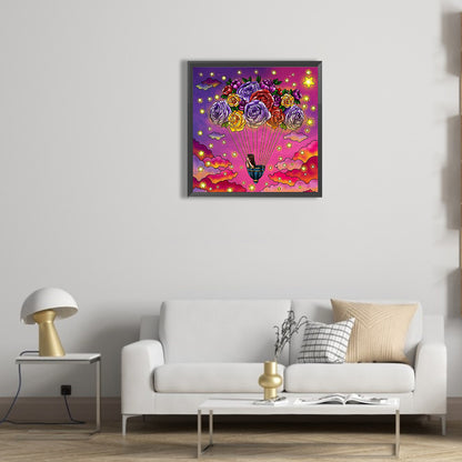 Romantic Rose - Full Round Drill Diamond Painting 30*30CM
