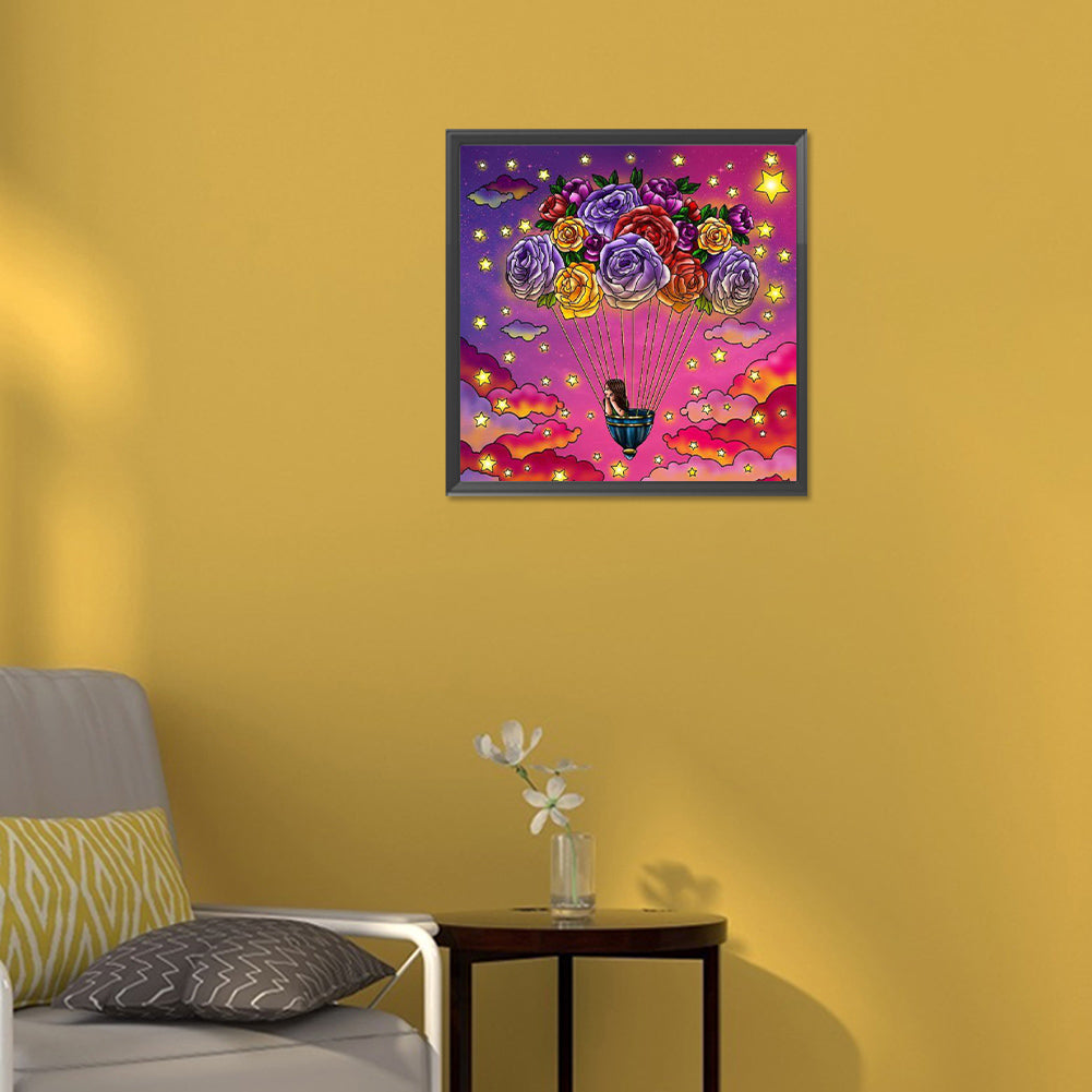 Romantic Rose - Full Round Drill Diamond Painting 30*30CM