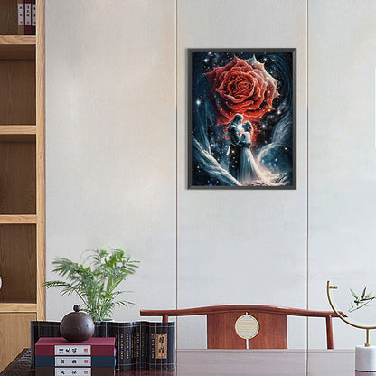 Rose Lover - Full Round Drill Diamond Painting 30*40CM