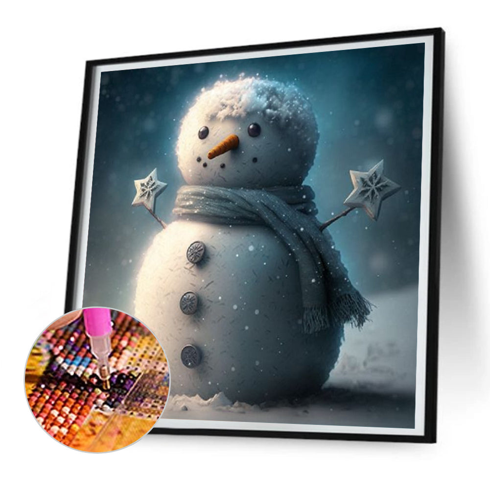 Little Snowman - Full Round Drill Diamond Painting 30*30CM