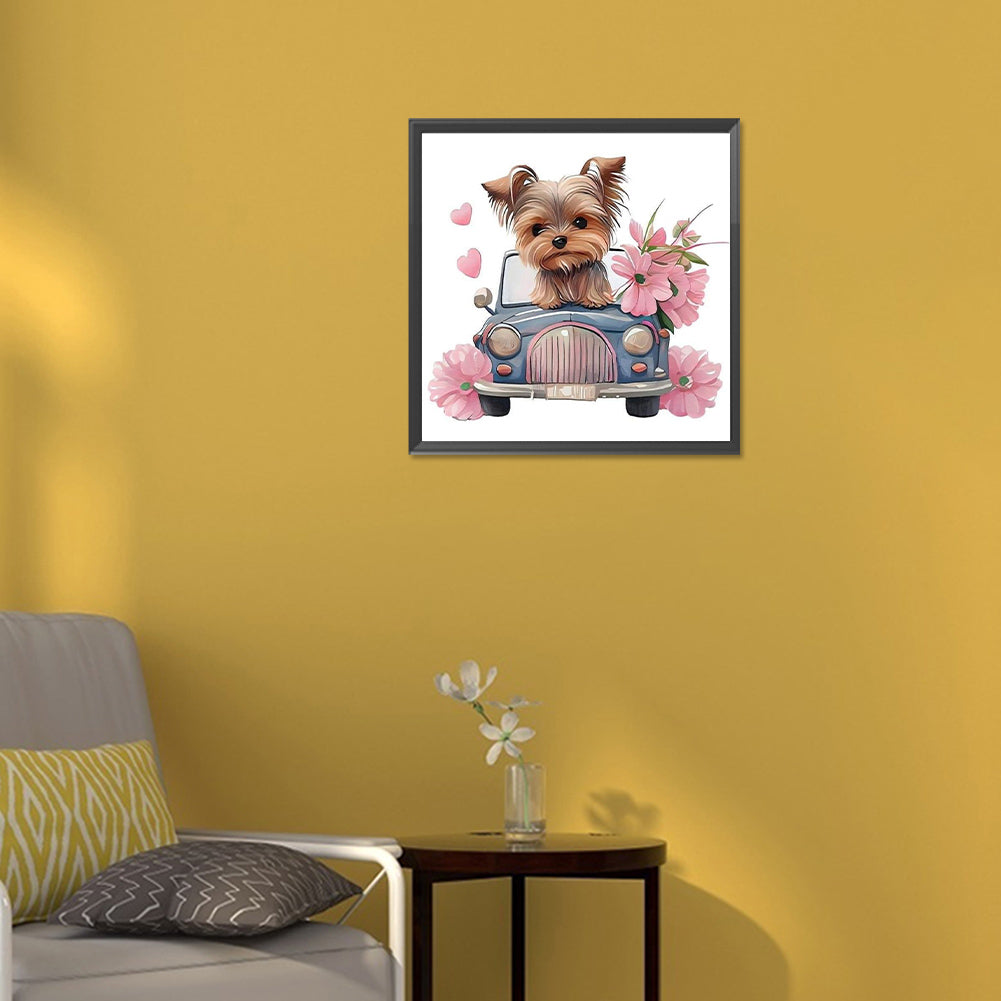 Yorkshire Terrier - Full Round Drill Diamond Painting 30*30CM