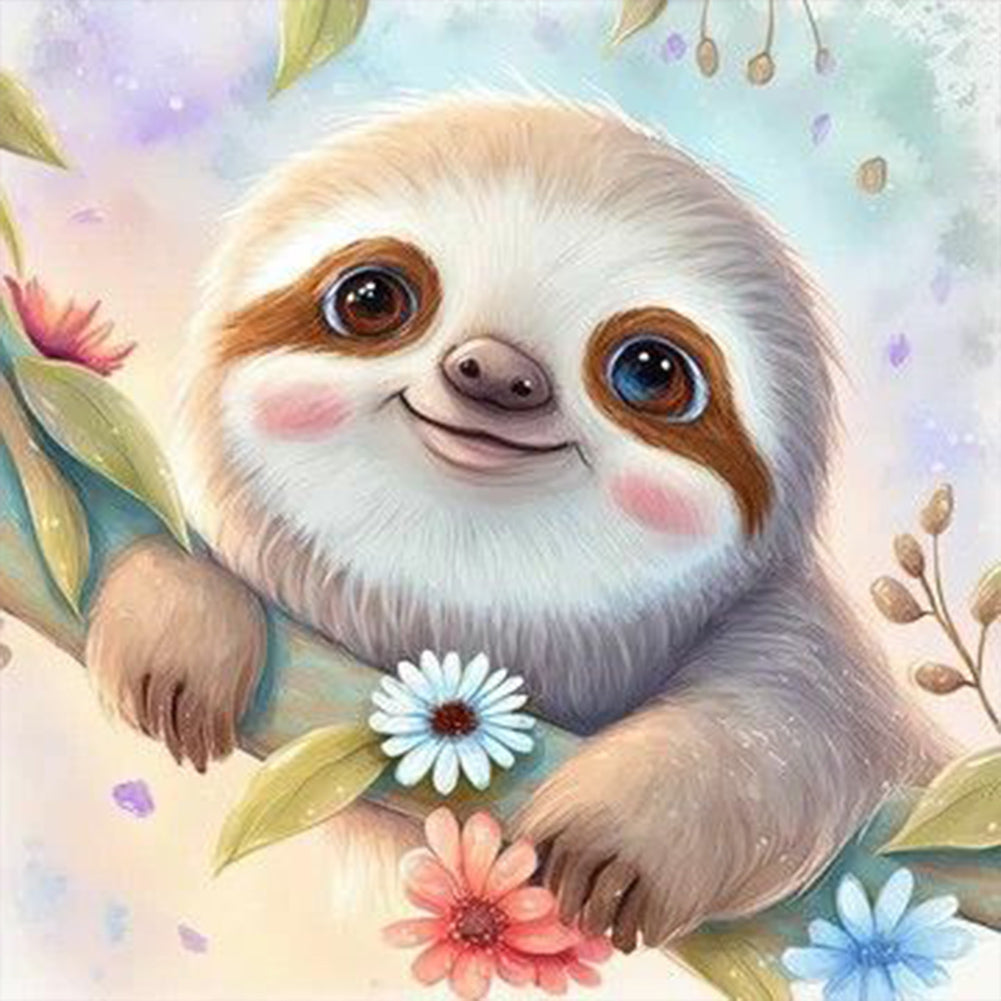 Sloth - Full Round Drill Diamond Painting 30*30CM