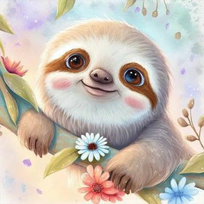 Sloth - Full Round Drill Diamond Painting 30*30CM