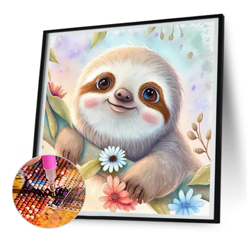 Sloth - Full Round Drill Diamond Painting 30*30CM
