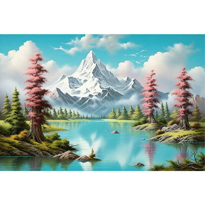 Snow Mountain - Full Round Drill Diamond Painting 60*40CM