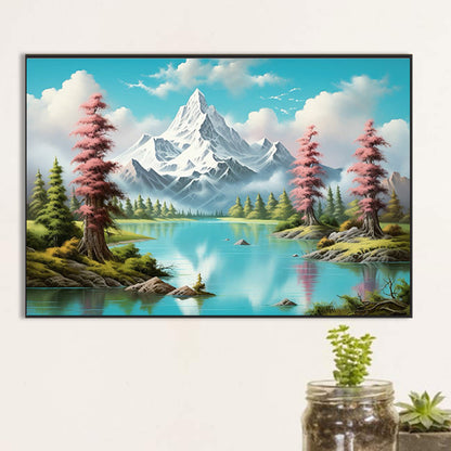 Snow Mountain - Full Round Drill Diamond Painting 60*40CM