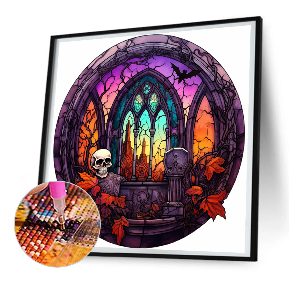 House Of Horror - Full Round Drill Diamond Painting 30*30CM