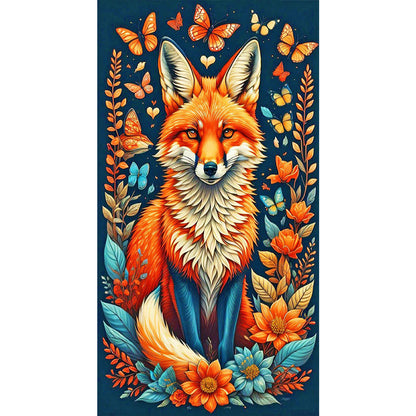 Fox - 14CT Stamped Cross Stitch 40*70CM