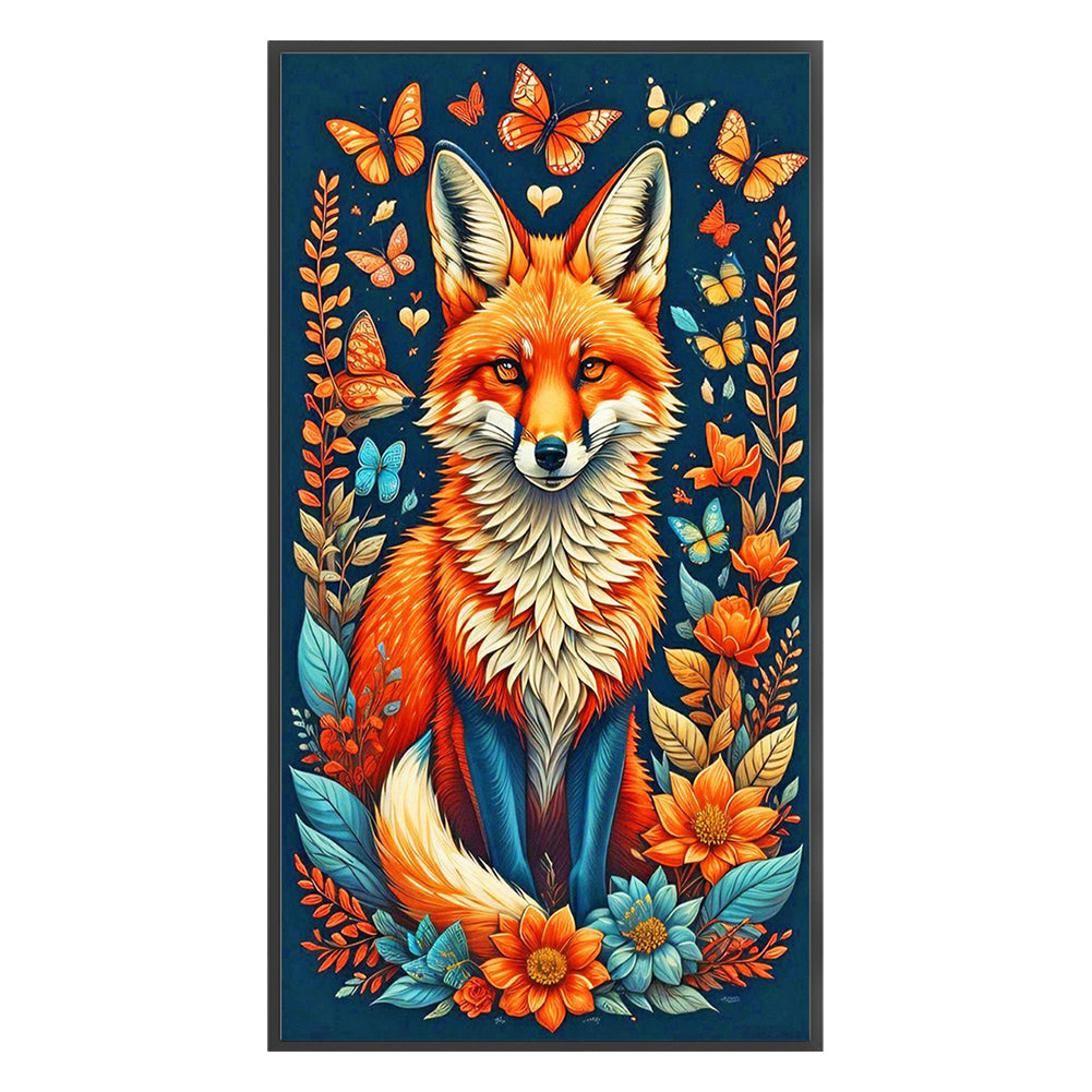 Fox - 14CT Stamped Cross Stitch 40*70CM