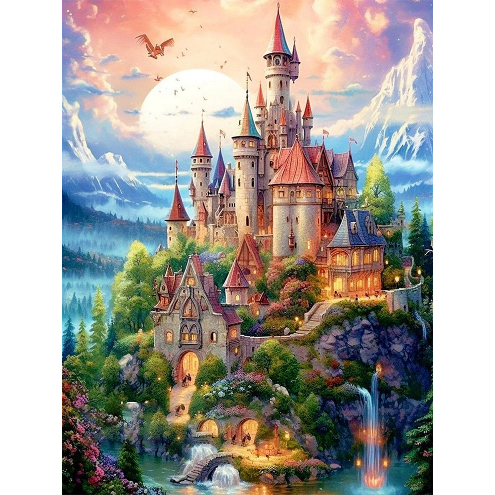 Disney Castle - 14CT Stamped Cross Stitch 50*65CM