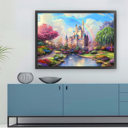Disney Castle - 14CT Stamped Cross Stitch 65*50CM