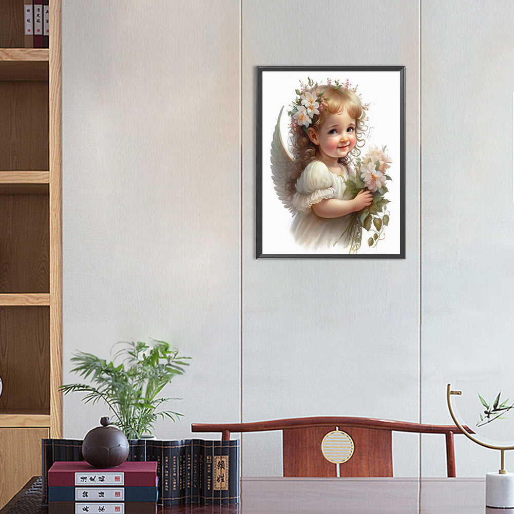 Angel Child - Full Round Drill Diamond Painting 30*40CM