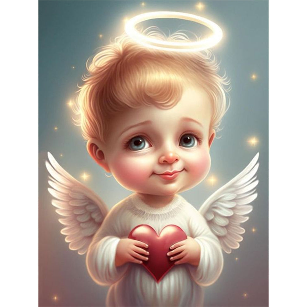 Angel Child - Full Round Drill Diamond Painting 30*40CM