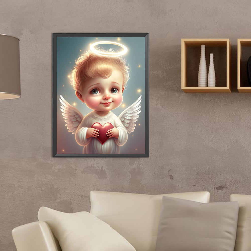 Angel Child - Full Round Drill Diamond Painting 30*40CM