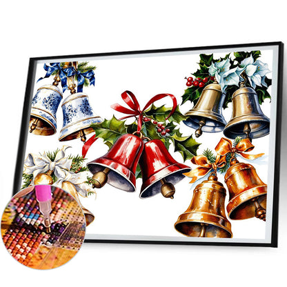 Christmas Atmosphere Decoration Bells - Full Round Drill Diamond Painting 50*40CM