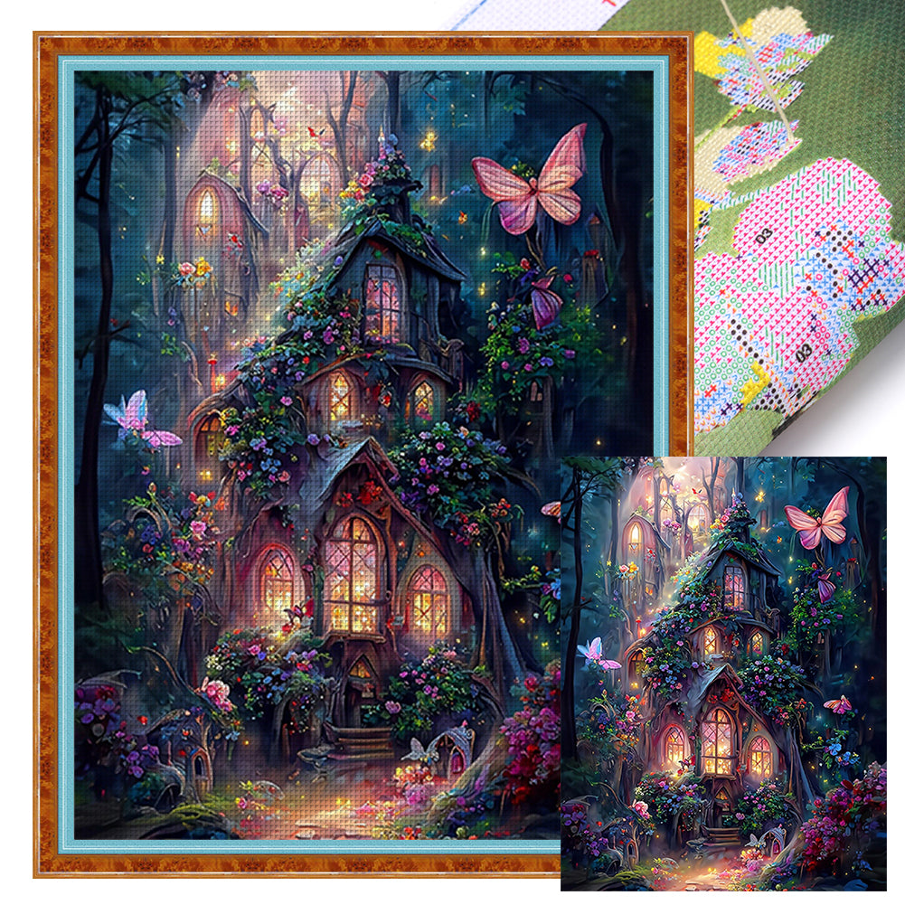 Dream House - 16CT Stamped Cross Stitch 50*65CM