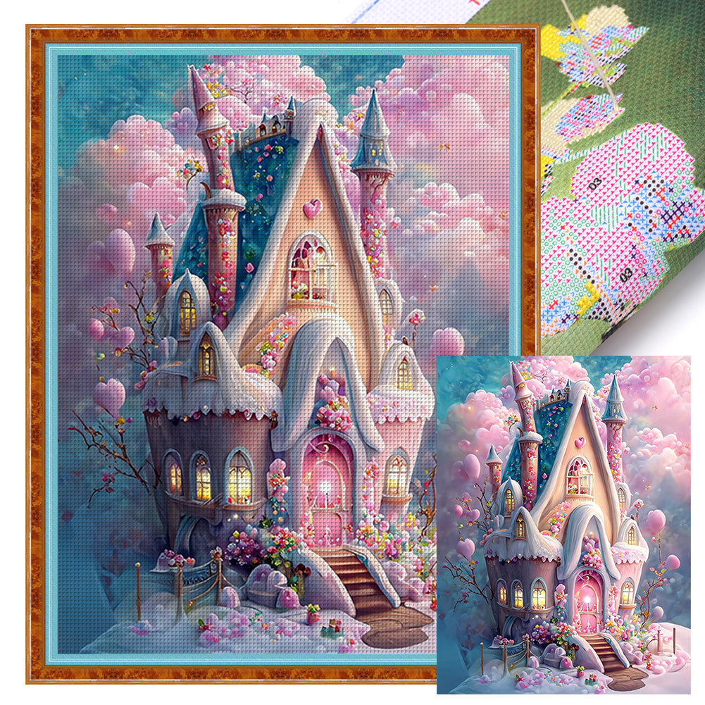 Dream House - 16CT Stamped Cross Stitch 50*65CM