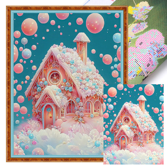 Dream House - 16CT Stamped Cross Stitch 50*65CM