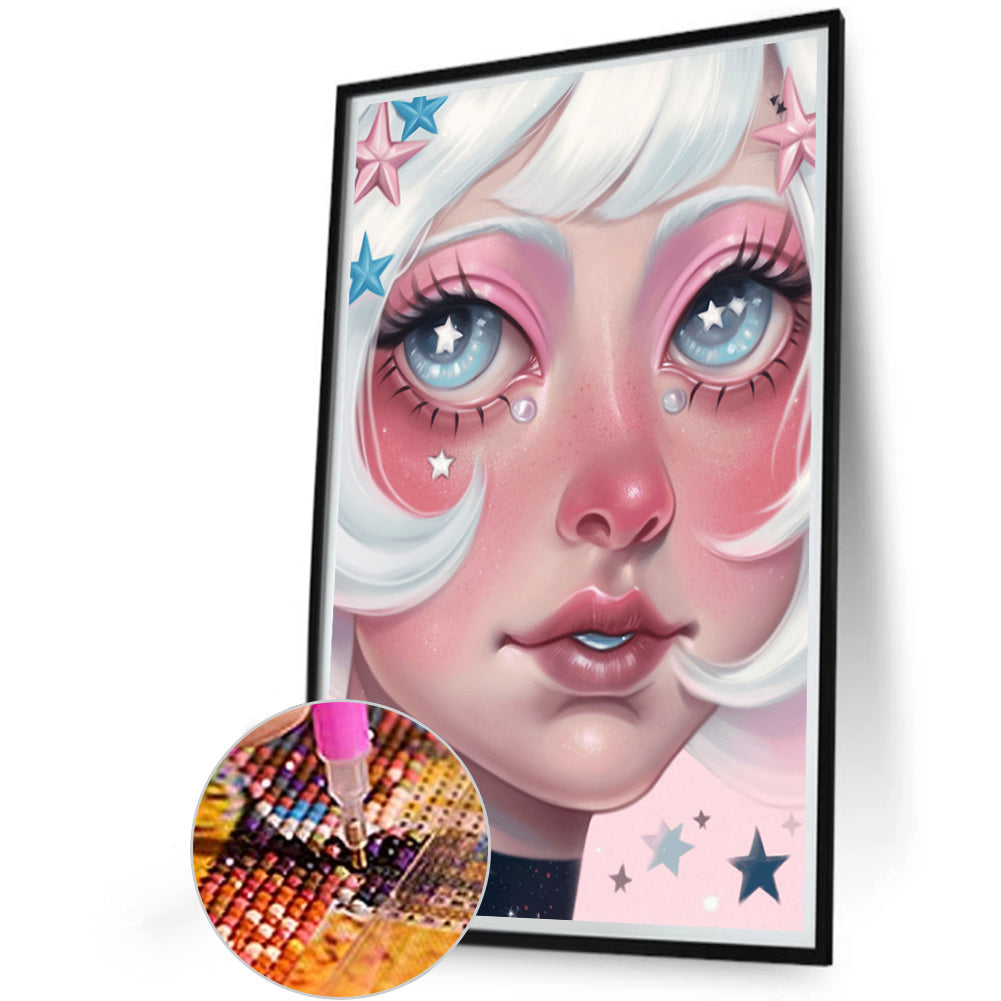 Dark Candy Girl - Full AB Round Drill Diamond Painting 40*60CM