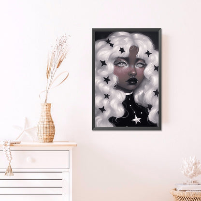 Dark Candy Girl - Full AB Round Drill Diamond Painting 40*60CM