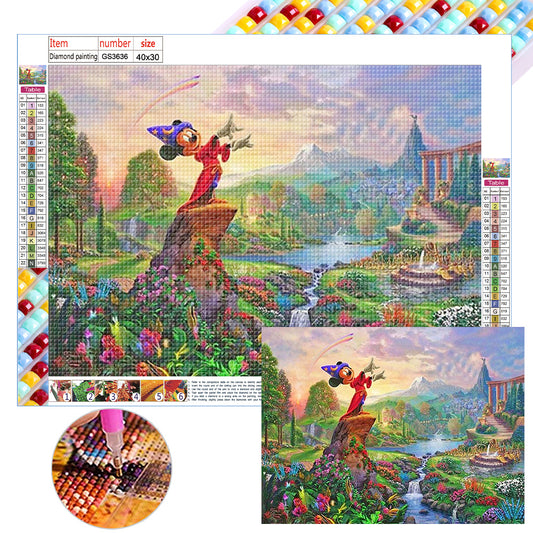 Country Mickey Mouse - Full Square Drill Diamond Painting 40*30CM